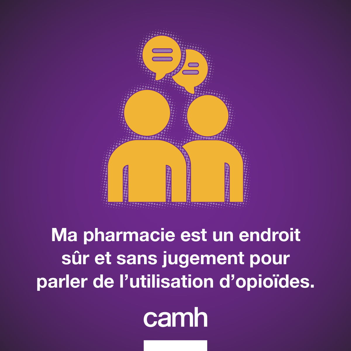 Ma pharmacie est un endroit sur et sans jugement pour parler de l'utilisation d'opioides