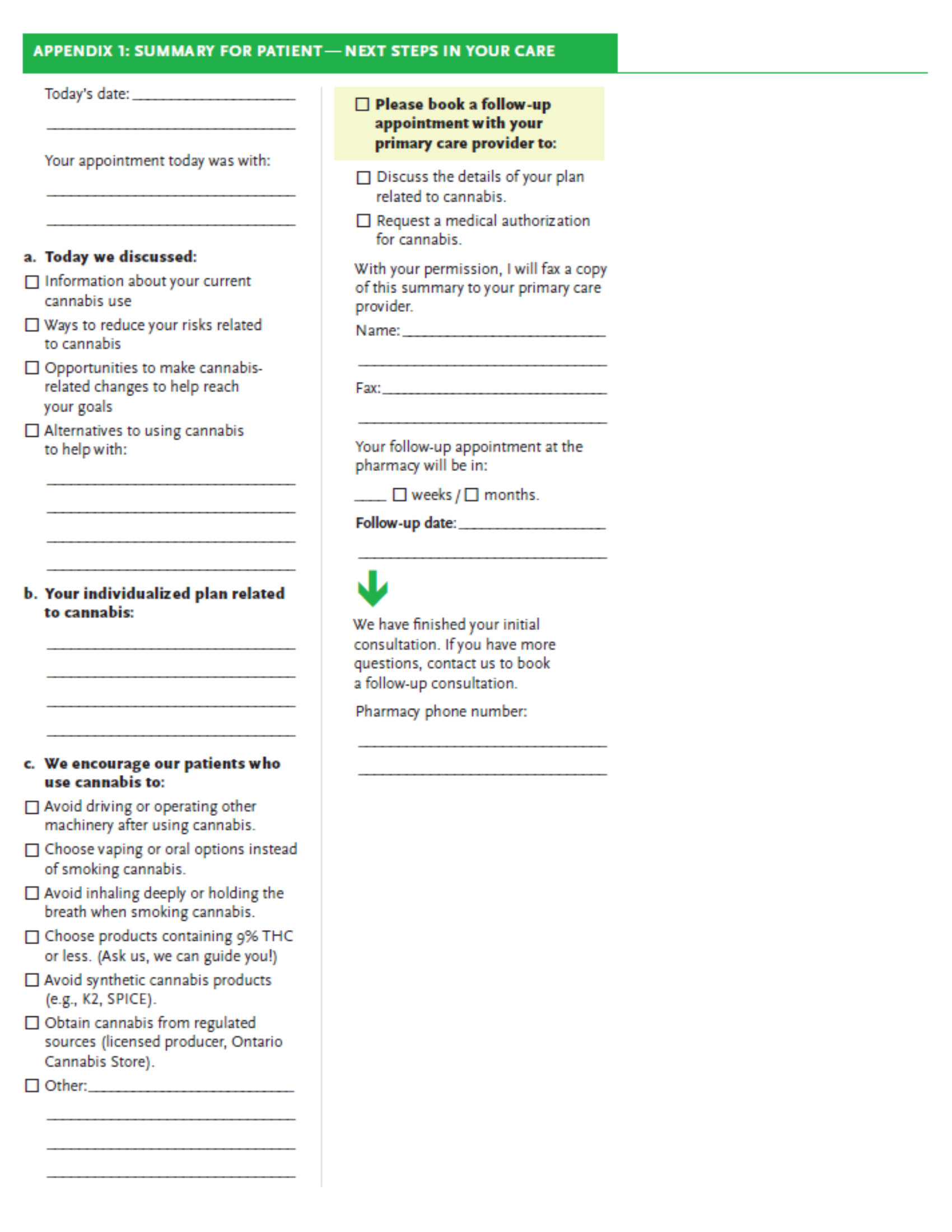 All Appendices Page